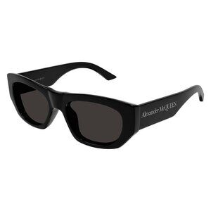 New ALEXANDER MCQUEEN Black Square AM0450S 001 Sunglasses Women